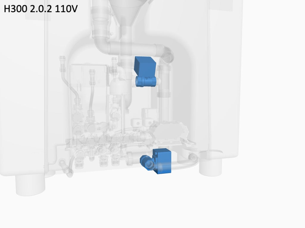 T1/T2 & T3 waste valve 1" x 24V, NC