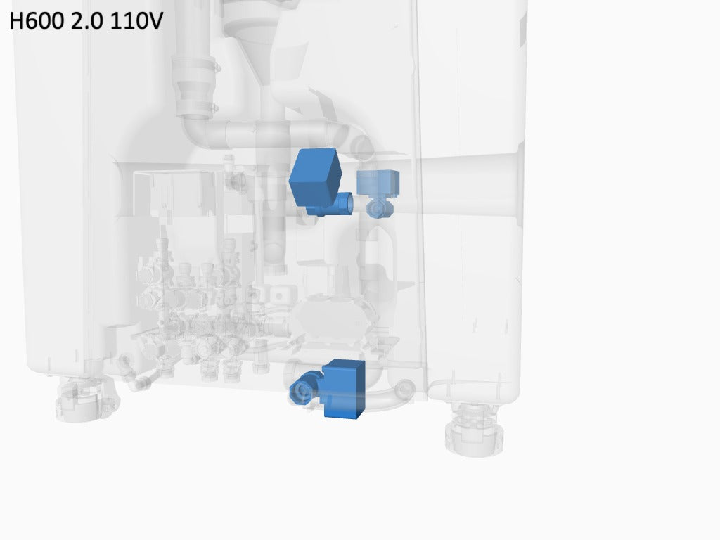T1/T2 & T3 waste valve 1" x 24V, NC
