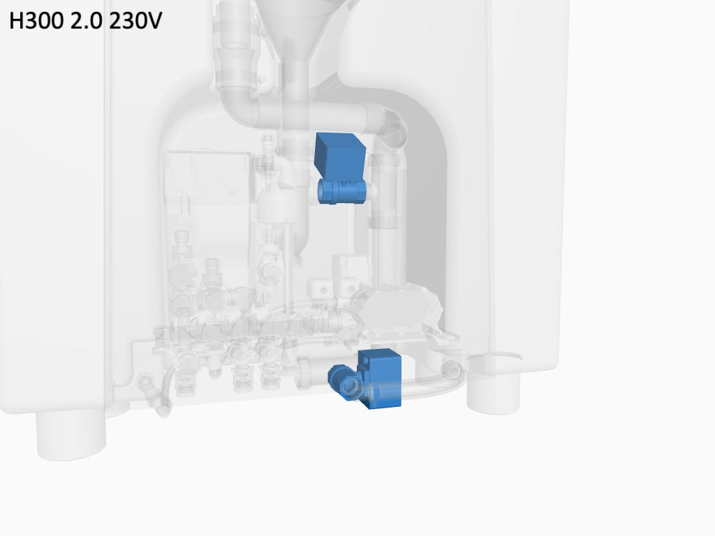 T1/T2 & T3 waste valve 1" x 24V, NC