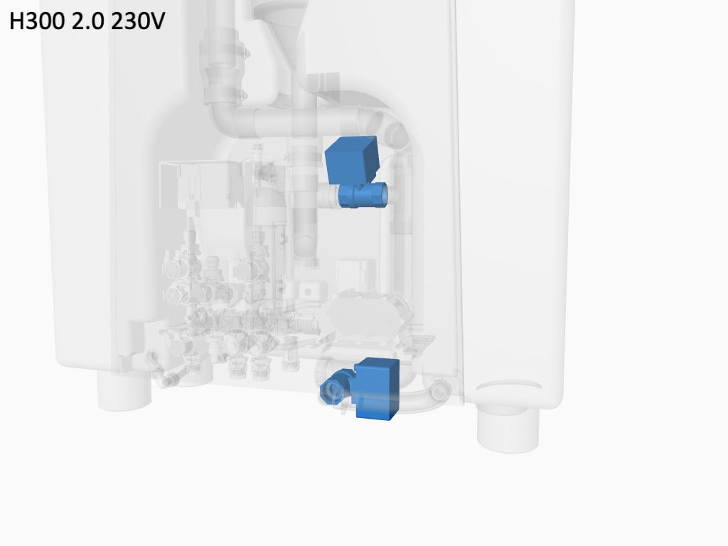 T1/T2 & T3 waste valve 1" x 24V, NC