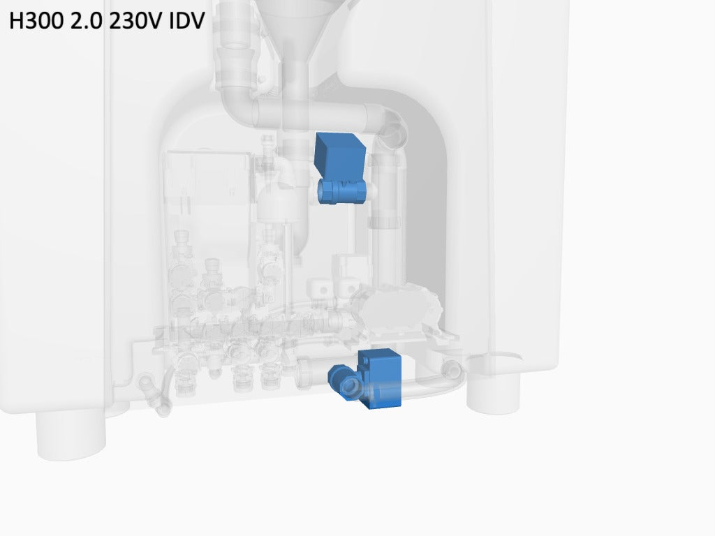 T1/T2 & T3 waste valve 1" x 24V, NC