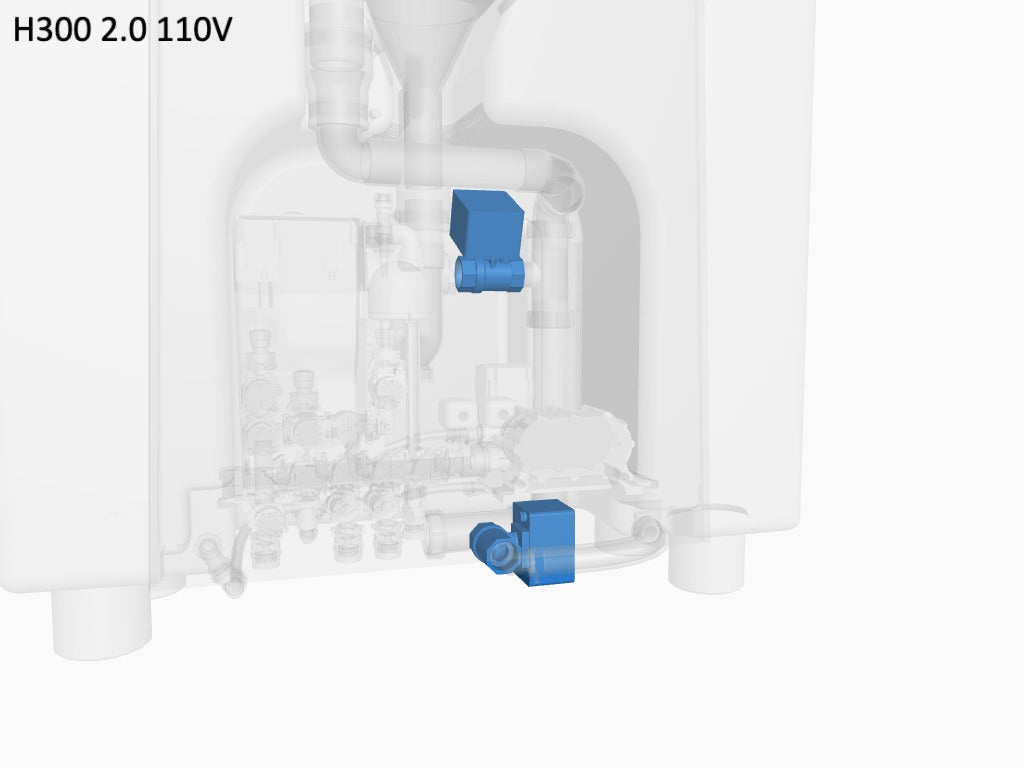 T1/T2 & T3 waste valve 1" x 24V, NC