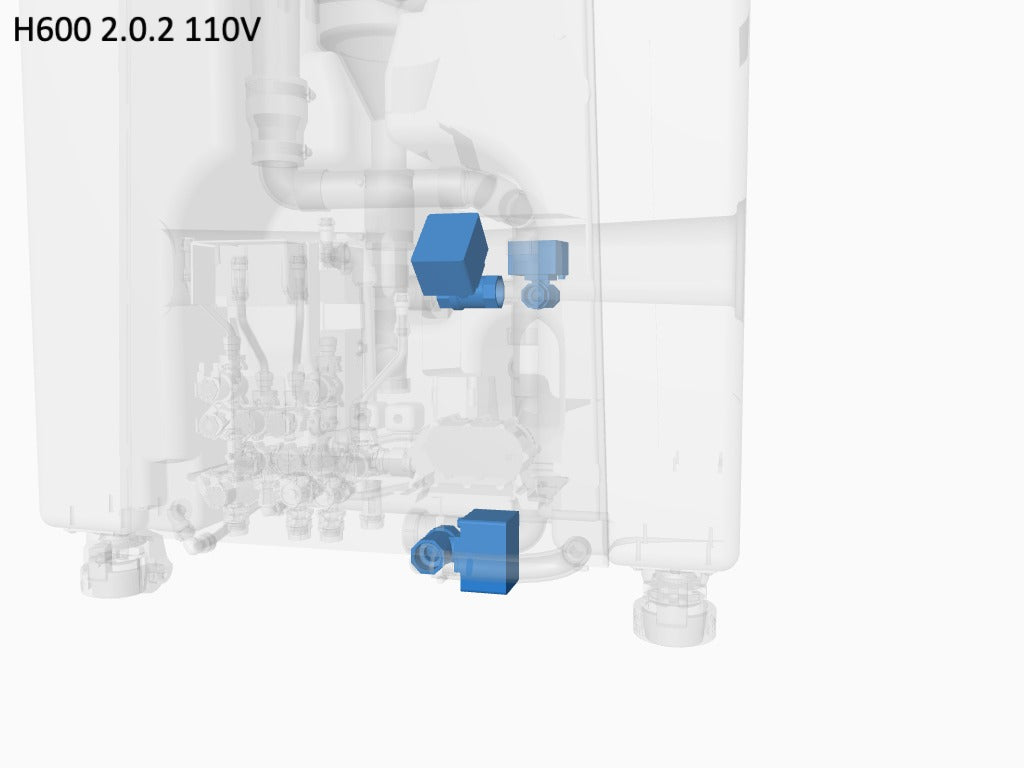 T1/T2 & T3 waste valve 1" x 24V, NC