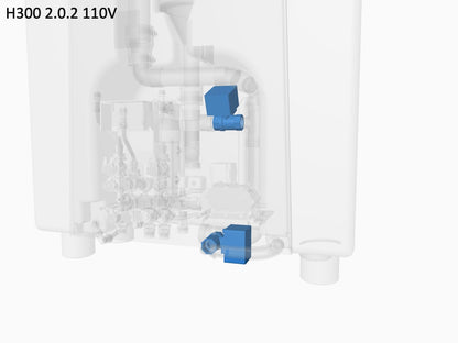 T1/T2 (B side) Waste Valve