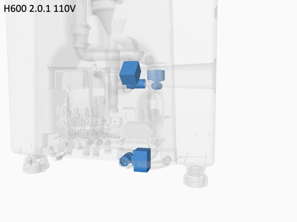 T1/T2 (B side) Waste Valve