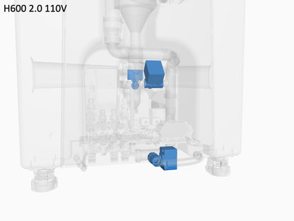 T1/T2 (B side) Waste Valve