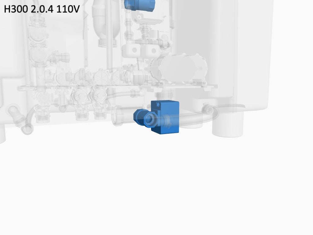 T1/T2 (B side) Waste Valve