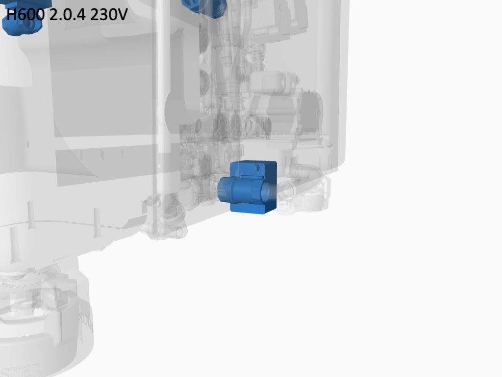 T1/T2 (B side) Waste Valve