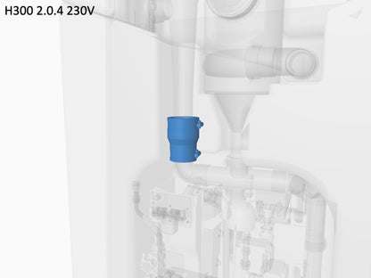 T1 Skimmer pipe to sewer rubber adaptor